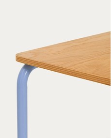 Detský písací stôl s doskou v dekore jaseňového dreva 45x82 cm Tinn – Kave Home