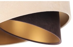 Luster na lanku GALAXY 3xE27/60W/230V béžová/hnedá/zlatá