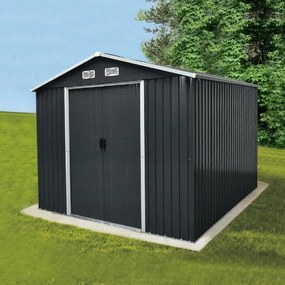 Záhradný domček na náradie Avenberg 3.7 x 3 m ANTRACIT SD-X1210-H170