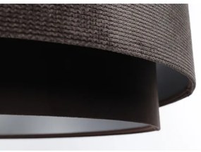 Luster na lanku DOBLO 1xE27/60W/230V pr. 60 cm hnedá/strieborná