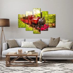 Obraz parného vlaku (150x105 cm)
