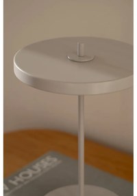 Svetlosivá kovová LED stolová lampa s kovovým tienidlom (výška 31 cm) Asteria Move – UMAGE