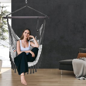 Závěsné houpací křeslo Alex šedé