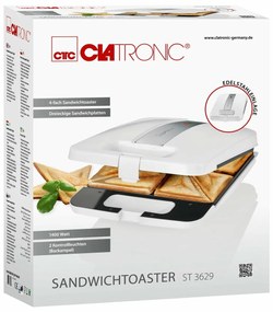 Clatronic ST 3629 sendvičovač na 4 ks sendviča