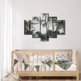 Obraz - Jungle v rannej hmle (150x105 cm)