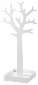 Stojan na šperky v tvare stromu Compactor – biely plast