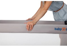 KINDERKRAFT - Cestovná postieľka Baby Tiger VIKI šedá