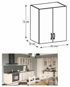 Horná kuchynská skrinka Regnar G60. Vlastná spoľahlivá doprava až k Vám domov. 788732