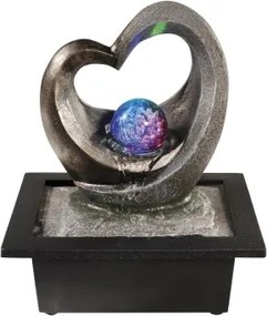 Vodná fontána LED RGB Lumineo srdce%