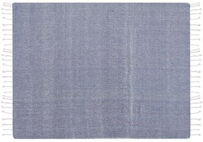 Bavlnená deka modrá 130 x 160 cm TILMI Beliani