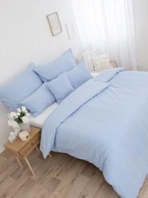 Predĺžené bavlnené obliečky Renforcé - Jasmine svetlo modrá