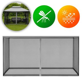 Moskytiéra do záhradného pavilónu 3x4 m s oknami a zipsami, MultiGarden