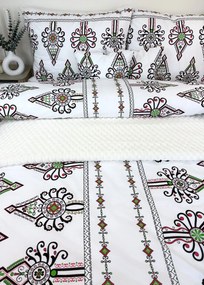 INTERMEDIC SK Obliečky Goraľ – bavlnené posteľné obliečky s folklórnym motívom