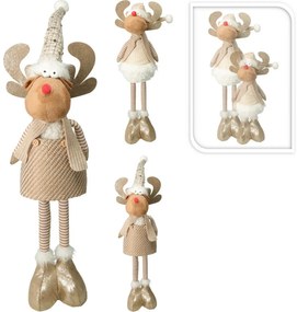 Vianočný stojaci sobík Fred, teleskopické nohy, 49 cm