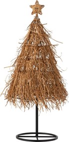 Veľký vianočný stromček z prírodného ratanu na kovovom stojane – 33*33*89 cm