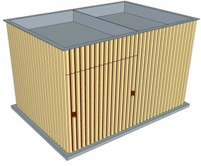 Cyklobox de Luxe 5 – 6 bicyklov (1,6 x 2,3 m)
