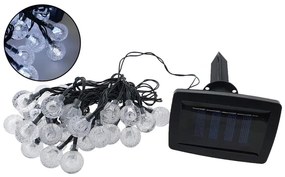 LED Solárna vonkajšia reťaz 30xLED/1,2V 300 mAh 6,5 m IP44