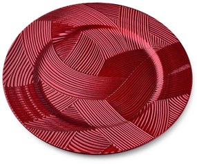 Dekoratívny podnos Blanche Colours III 33 cm červený