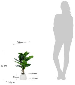 Umelý fikus (výška 60 cm) Lyrata – Kave Home