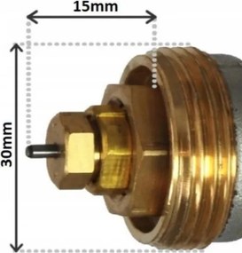 Invena Mini 2 PROV, termostatická hlavica na vykurovacie teleso M30×1,5, biela, INV-CD-74-015-X