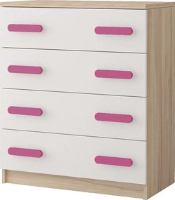 Komoda SCOUT - dub sonoma/biela (viac variant)