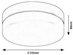 Rabalux 75025 kúpeľňové stropné LED svietidlo Galeo