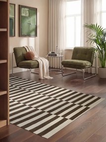 Obojstranný koberec Hanse Home Vika hnedý / prírodný / biely