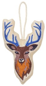 Broste Vyšívaná ozdoba Reindeer