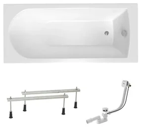 Obdĺžniková vaňa SAT Savero plus 180x75 cm akrylát ľavá aj pravá SATSAV1800APN