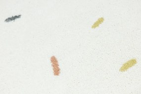 Koberec LIMA M039A krémový / modrý polkruh