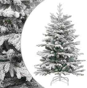 Umelý výklopný vianočný stromček so snehovými vločkami 180 cm 358386