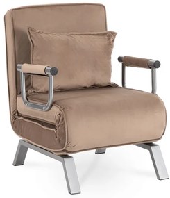 Kreslo pohovka rozkladacia PRATO bežová - vintino.sk