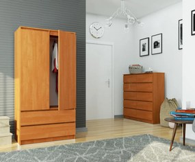 Šatníková skriňa Star 90 cm jelša