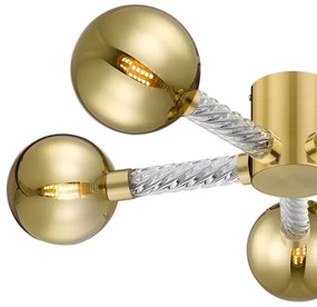 Zuma Line C0583-05C-2GHF - Prisadený luster MIDA 5xG9/6W/230V mosadz