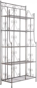 Kovová polica regál Caria - Bronzová