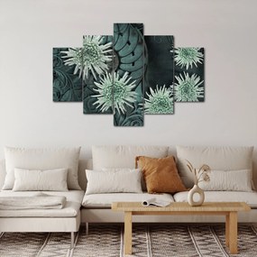 Obraz - Zelené kvety (150x105 cm)