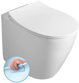 Isvea Isvea, SENTIMENTI WC misa stojaca, Rimless, 36x55cm spodný/zadný odpad, biela, 10SM10004SV