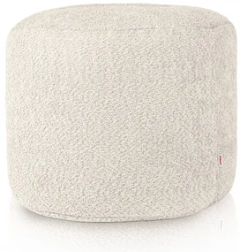 Taburetka Cilindro Ecru bouclé