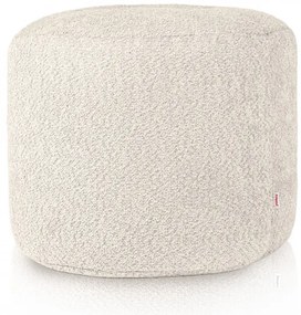Taburetka Cilindro Ecru bouclé