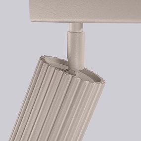 Bodové svietidlo Karbon, 4x tmavobéžové hliníkové tienidlo, (možnosť polohovania)