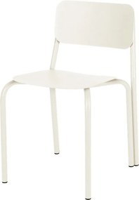 Béžová kovová záhradná stolička Kei – noo.ma