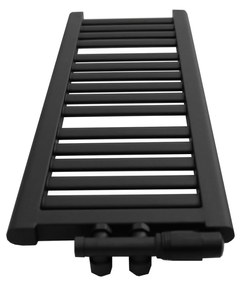 Regnis Elba, vykurovacie teleso 300x1205mm so stredovým pripojením 50mm, 432W, čierna matná, ELBA120/30/D5/BLACK