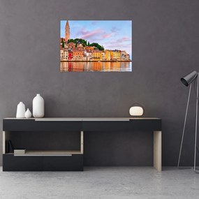 Sklenený obraz - Rovinj, Chorvátsko (70x50 cm)