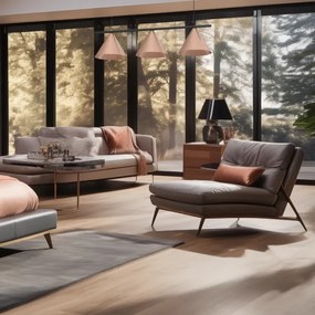 Závesné svietidlo na lanku CAPITAL 3xGX53/15W/230V ružové zlato