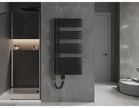 Mexen Amor, elektrické vykurovacie teleso 1200x600 mm + vykurovacia tyč 900 W, čierna, W120-1200-600-2900-70