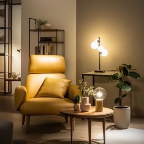 Brilagi - LED Stolná lampa MILLA 4xG9/3W/230V lesklý chróm/biela