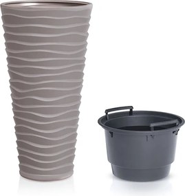 Plastový kvetináč DPSA350 34,6 cm - mocca