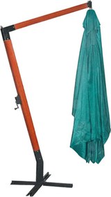 Multidom Zelený závesný slnečník Melia 300 x 400 cm