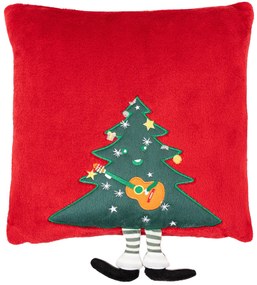4Home Vianočná obliečka na vankúšik Merry Christmas tree, 40 x 40 cm