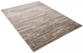 Moderný koberec v hnedých odtieňoch s tenkými pruhmi Šírka: 80 cm | Dĺžka: 150 cm
